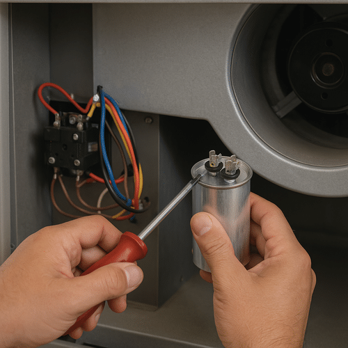 Heater Capacitors Replacement